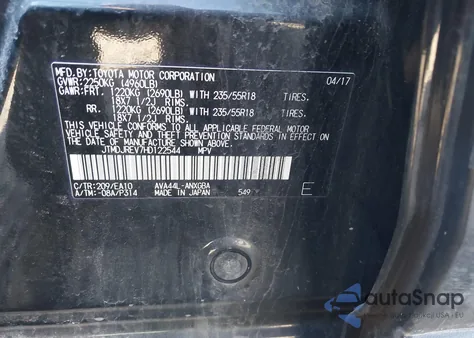 2017 Toyota Rav4 Hybrid Limited from USA, damaged, VIN JTMDJREV7HD122544